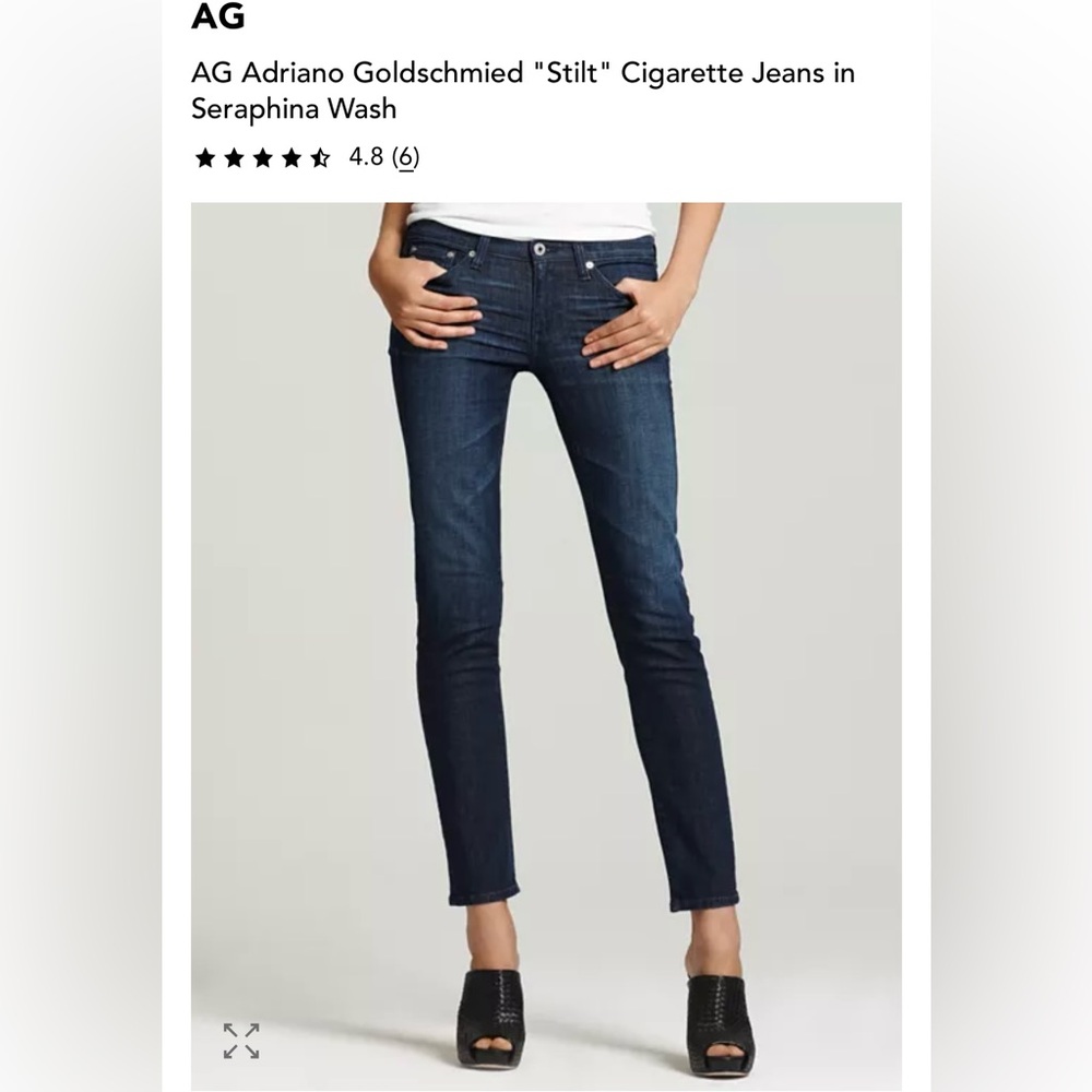 AG Adriano Goldschmied "Stilt" Cigarette Jeans in Seraphina Wash/28 Regular